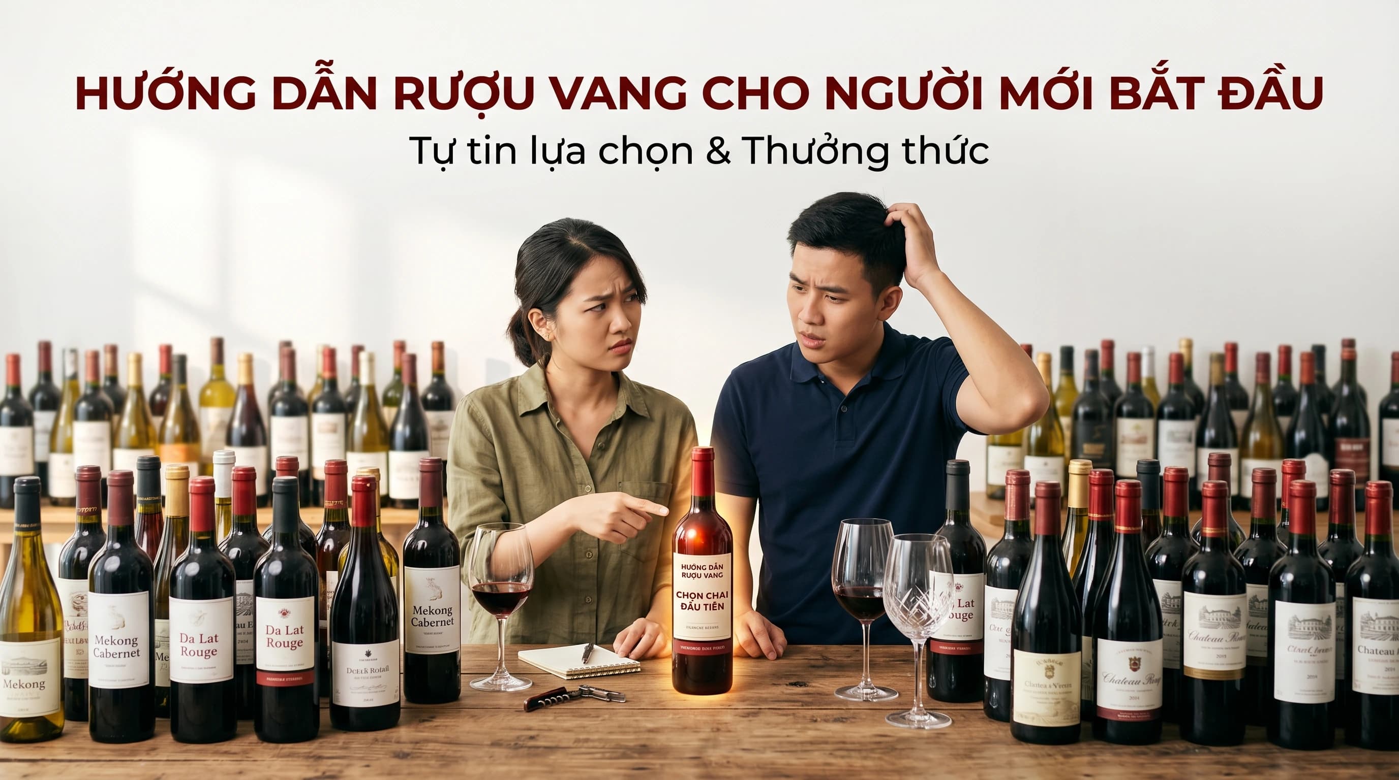 Rượu vang cho người mới: hướng dẫn chọn đúng chai ngay lần đầu