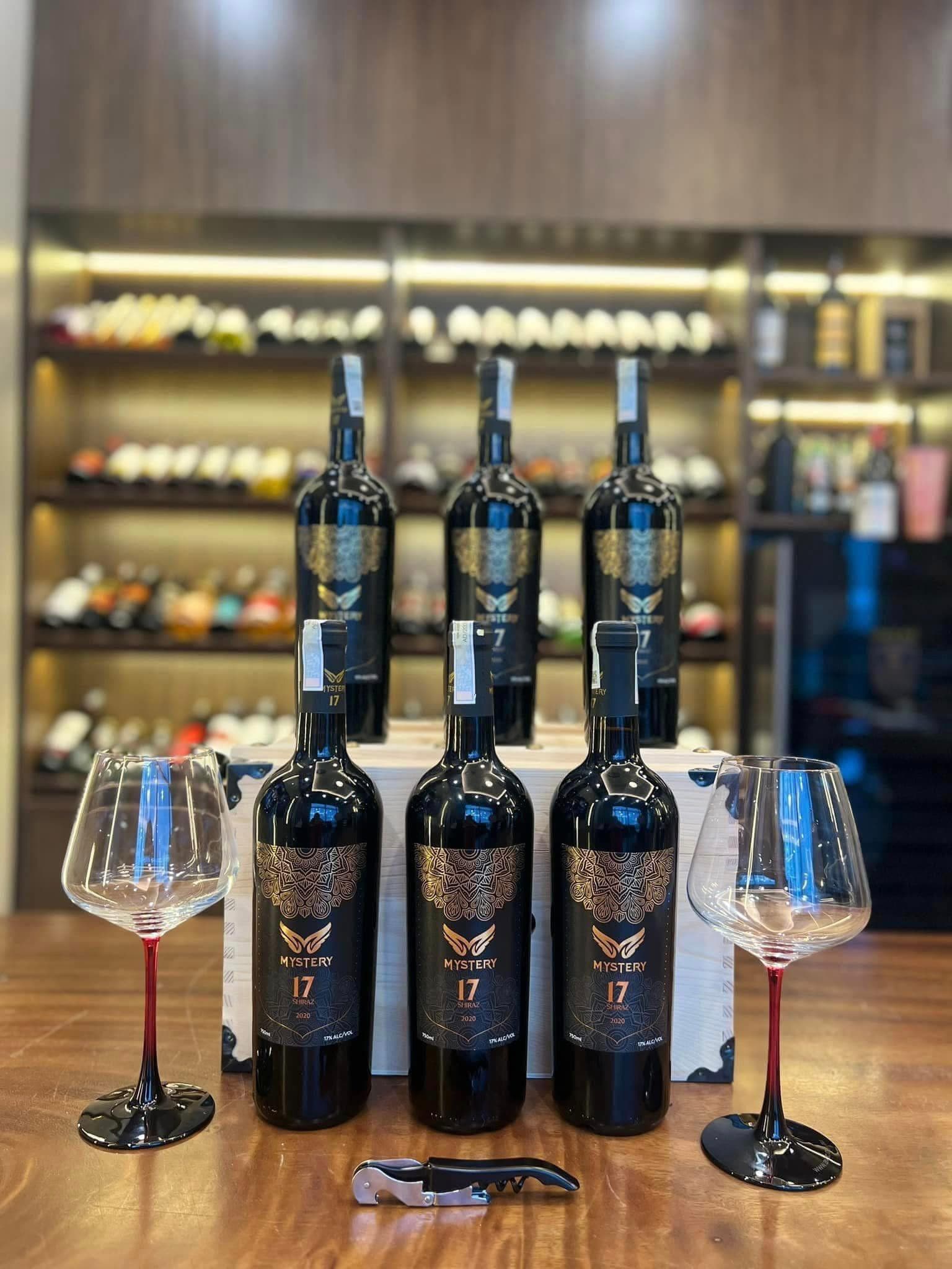 Combo 3 chai rượu vang Mystery 17